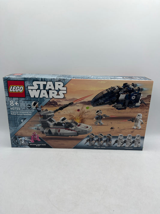 Lego Star Wars Imperial Dropship vs Rebel Scout Speeder 40755 FRENLY BRICKS - Open 7 Days