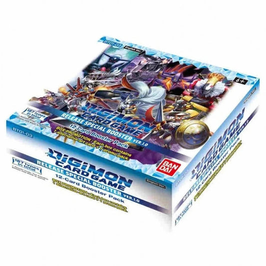 SEALED Digimon TCG Release Special Booster Box Ver 1.0 (BT01-03) FRENLY BRICKS - Open 7 Days