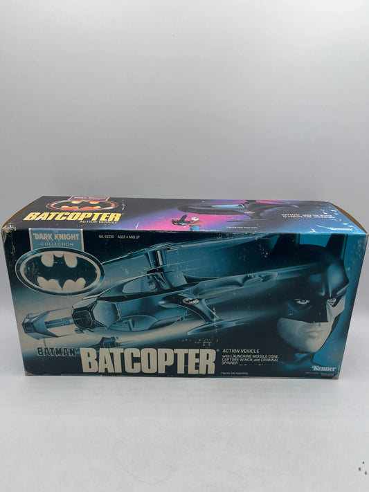 Vintage 1990 Kenner Batman Dark Knight BATCOPTER Helicopter FRENLY BRICKS - Open 7 Days