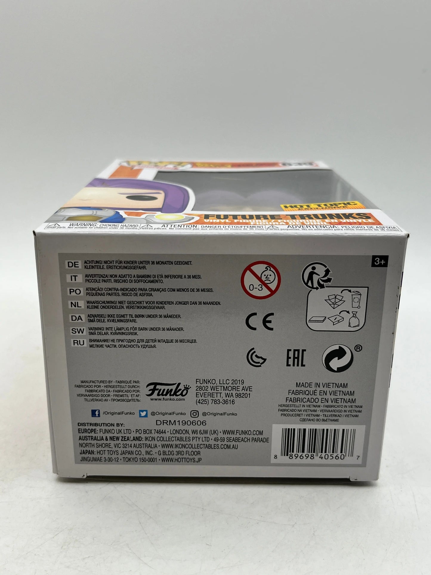 Funko POP! Animation Dragon Ball Z - Future Trunks #639 - Hot Topic Exclusive FRENLY BRICKS - Open 7 Days