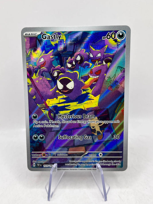 Pokémon TCG Gastly Illustration Rare Card 177/162 SV05: Temporal Forces FRENLY BRICKS - Open 7 Days