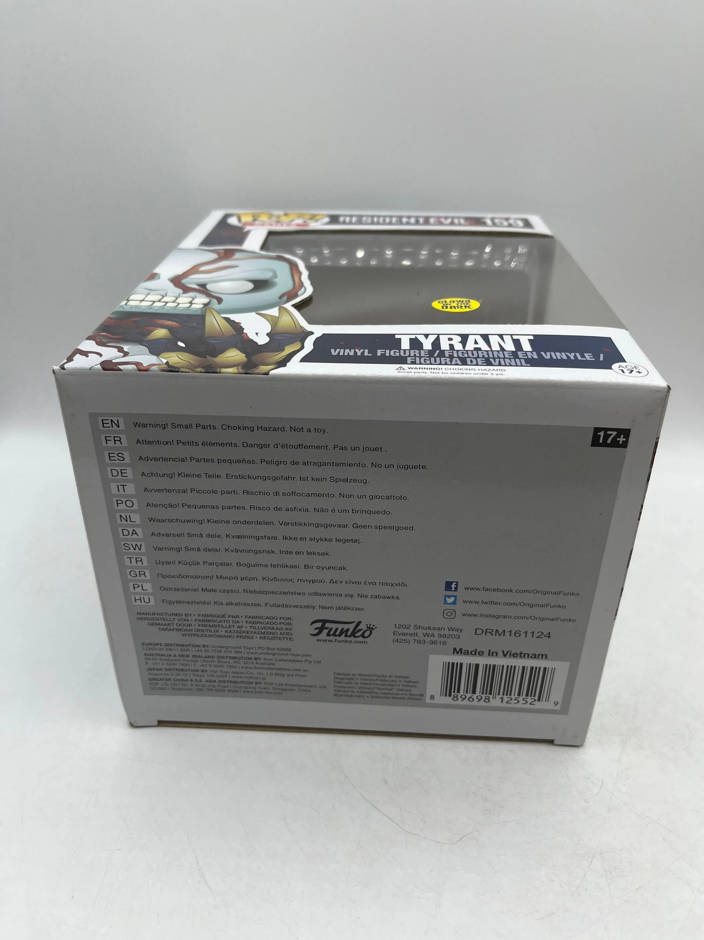 Pop! Funko Tyrant #159 Resident Evil 6" Glow In The Dark Exclusive Vaulted FRENLY BRICKS - Open 7 Days