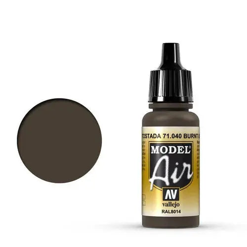 Vallejo Model Air 18ml - 71.040 Burnt Umber FRENLY BRICKS - Open 7 Days