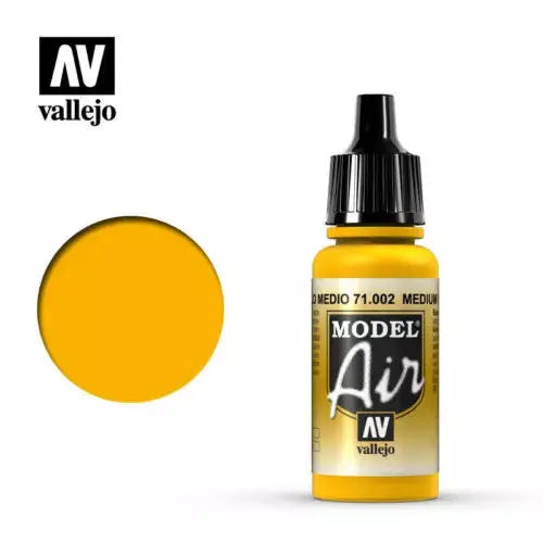 Vallejo Model Air 18ml - 71.002 Medium Yellow