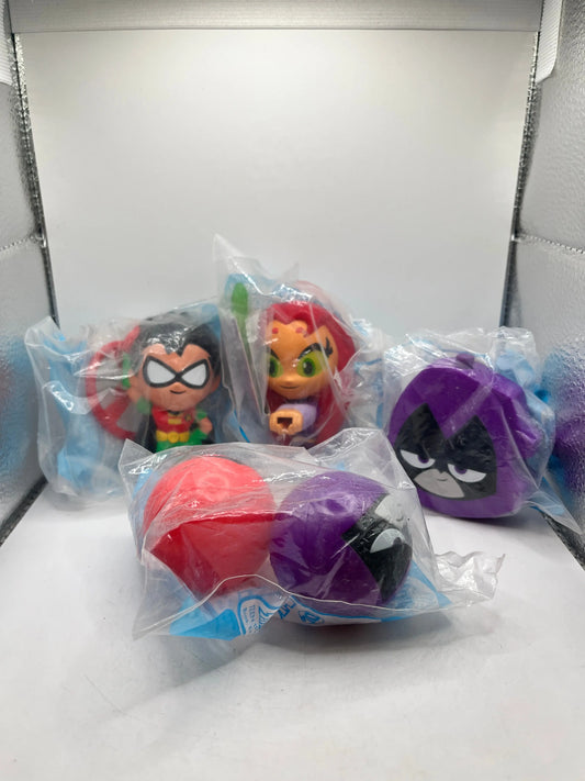 Teen Titans Go! McDonald’s Toy Lot - Sealed FRENLY BRICKS - Open 7 Days