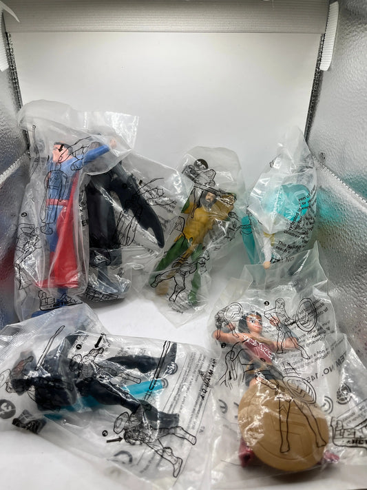 Dc Hero McDonlad Toy Lot - Sealed FRENLY BRICKS - Open 7 Days