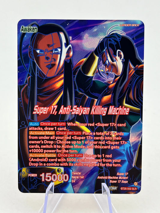 Dragon Ball - Super 17, Anti-Saiyan Killing Machine - BT26-002 - SLR - Single FRENLY BRICKS - Open 7 Days