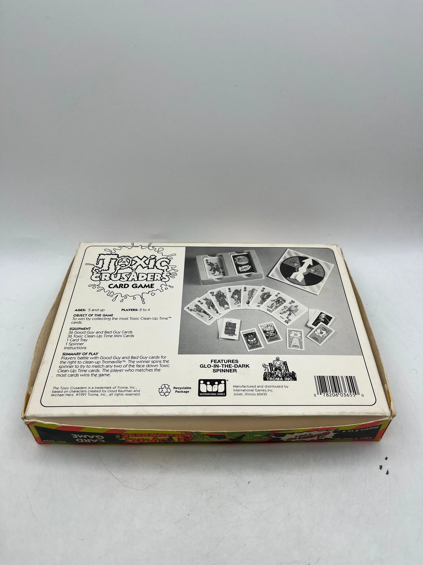 Toxic Crusaders Card Game Authentic 1991 Troma, Inc International Games FRENLY BRICKS - Open 7 Days