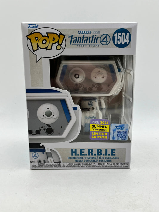 Funko POP! Marvel Fantastic 4 Firs Steps - Herbie #1504 - 2025 Convention Limited Edition FRENLY BRICKS - Open 7 Days