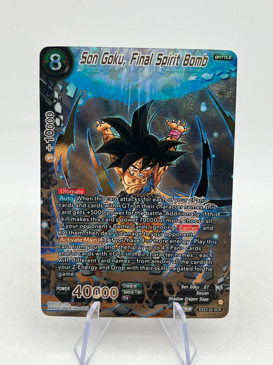 Son Goku, Final Spirit Bomb | EX23-52 SCR | Dragon Ball Super Card Game | FRENLY BRICKS - Open 7 Days