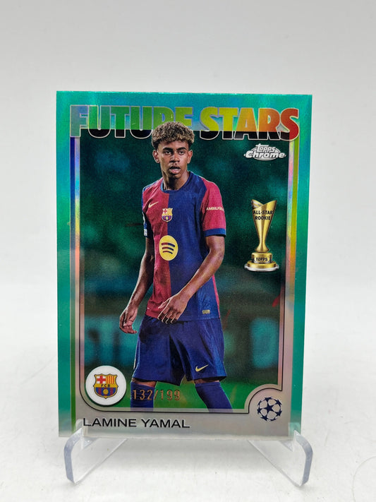 2024/2025 Topps UEFA club competitions Lamine Yamal Silver /199 - Future Stars, RC FRENLY BRICKS - Open 7 Days
