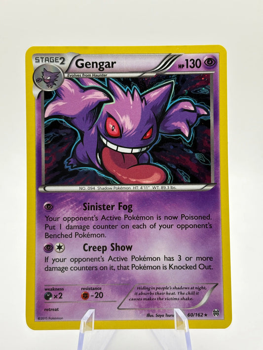 Pokemon TCG XY Breakthrough - Gengar 60/162 Rare Holo LP (1) FRENLY BRICKS - Open 7 Days