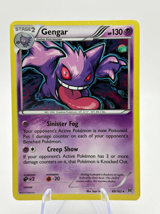 Pokemon TCG XY Breakthrough - Gengar 60/162 Rare Holo LP (2) FRENLY BRICKS - Open 7 Days