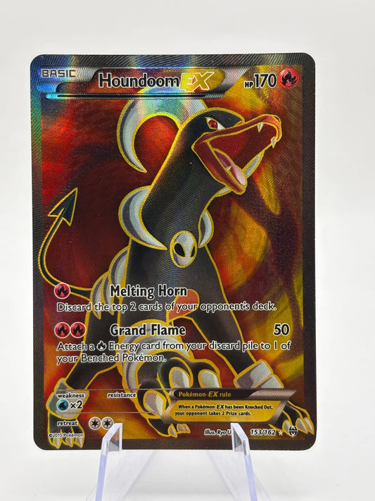 Pokemon TCG XY Breakthrough - Houndoom EX 153/162 Full Art NM (1) FRENLY BRICKS - Open 7 Days