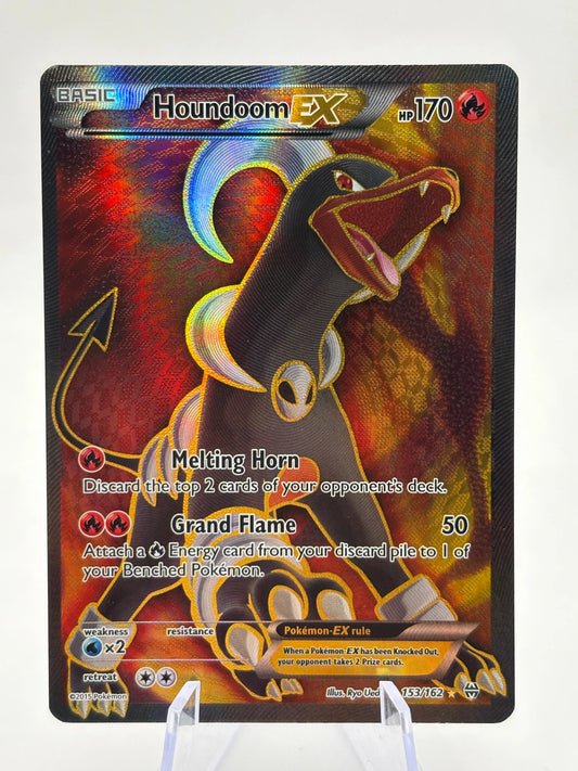 Pokemon TCG XY Breakthrough - Houndoom EX 153/162 Full Art LP+ (2) FRENLY BRICKS - Open 7 Days