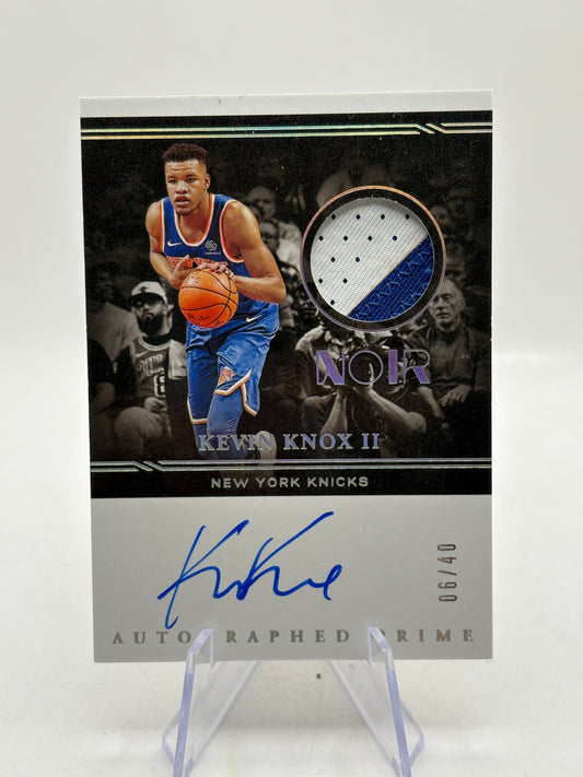 2020-21 Panini Noir - Kevin Knox II #APC-KKX On Card Auto Patch /40 FRENLY BRICKS - Open 7 Days