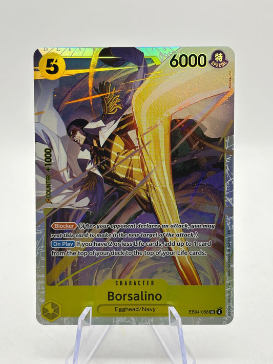 One Piece TCG - Borsalino EB04-058 SR NM FRENLY BRICKS - Open 7 Days