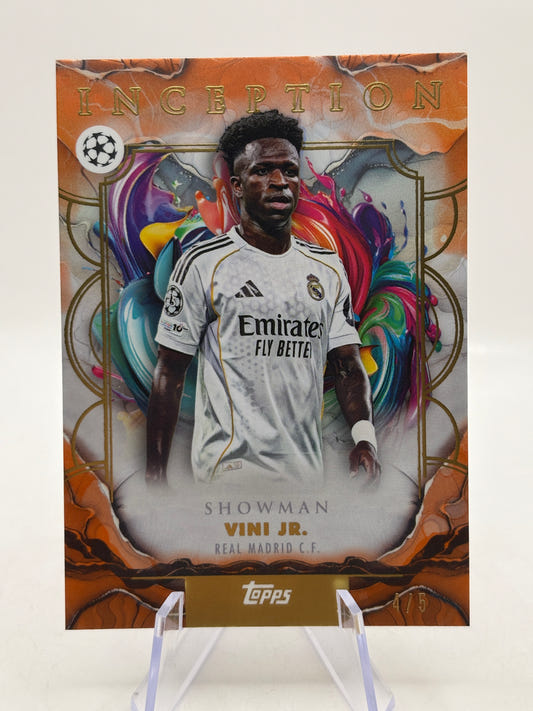 Topps Inception #39 Showman Vini Jr. 4/5 Orange Real Madrid
