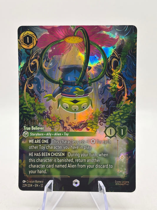 2026 Disney Lorcana Alien - True Believer 229/204 Enchanted Foil NM