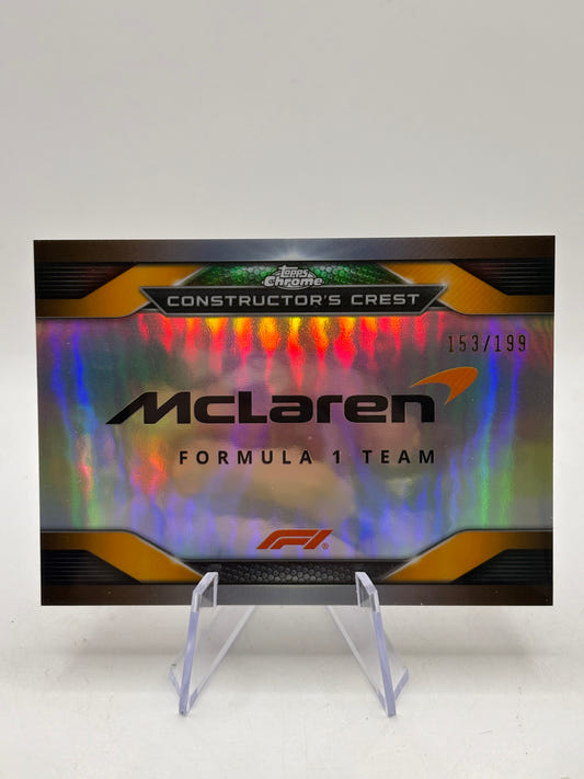 Topps Chrome F1 Formula 1 Team #CC-MCL Silver Refractor /199