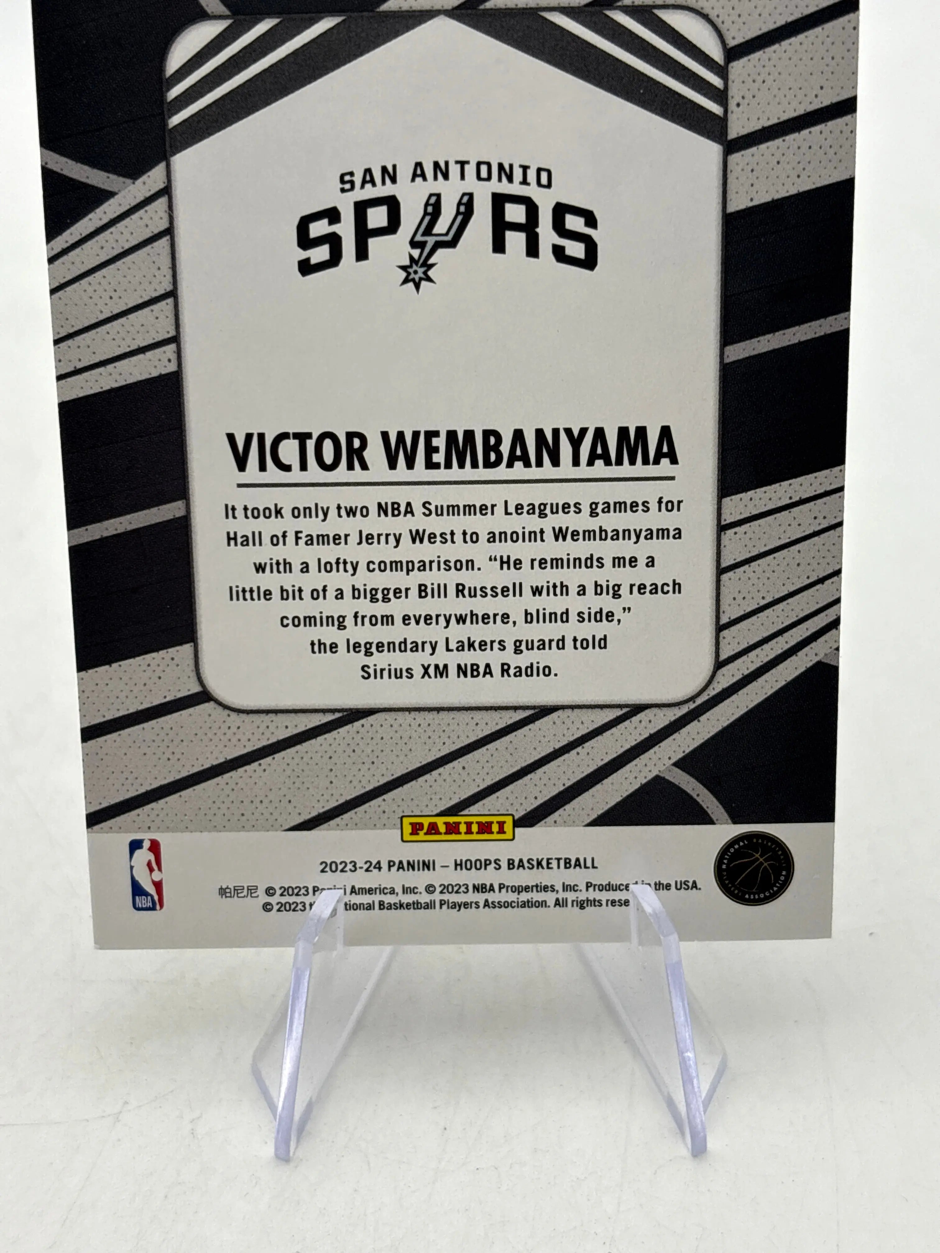 2023-24 Panini Hoops Basketball - #33 Victor Wembanyama We Got Next Rookie Card FRENLY BRICKS - Open 7 Days