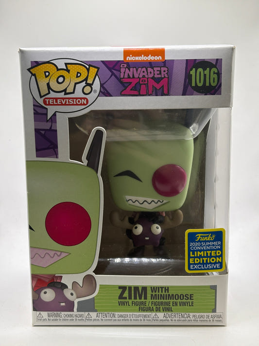 Funko POP! Television Invader Zim #1016 Zim with Minimoose 2020 Summer Limited
