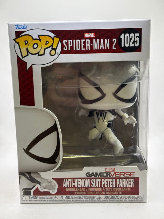 Funko POP! Marvel Spider-Man 2 #1025 Anti-Venom Suit Peter Parker Bobble Head