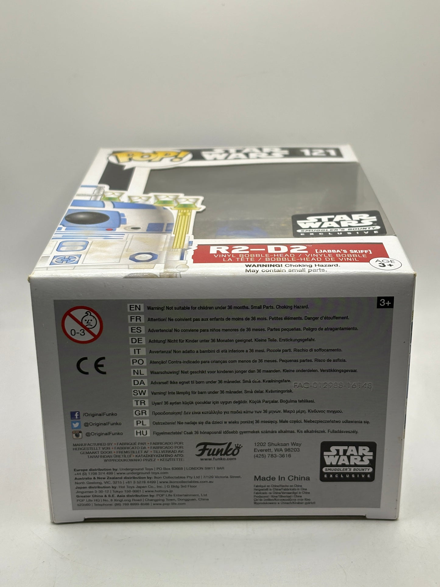 Funko POP! Star Wars #121 R2-D2 Jabba’s Skiff Smugglers Bounty Exclusive FRENLY BRICKS - Open 7 Days