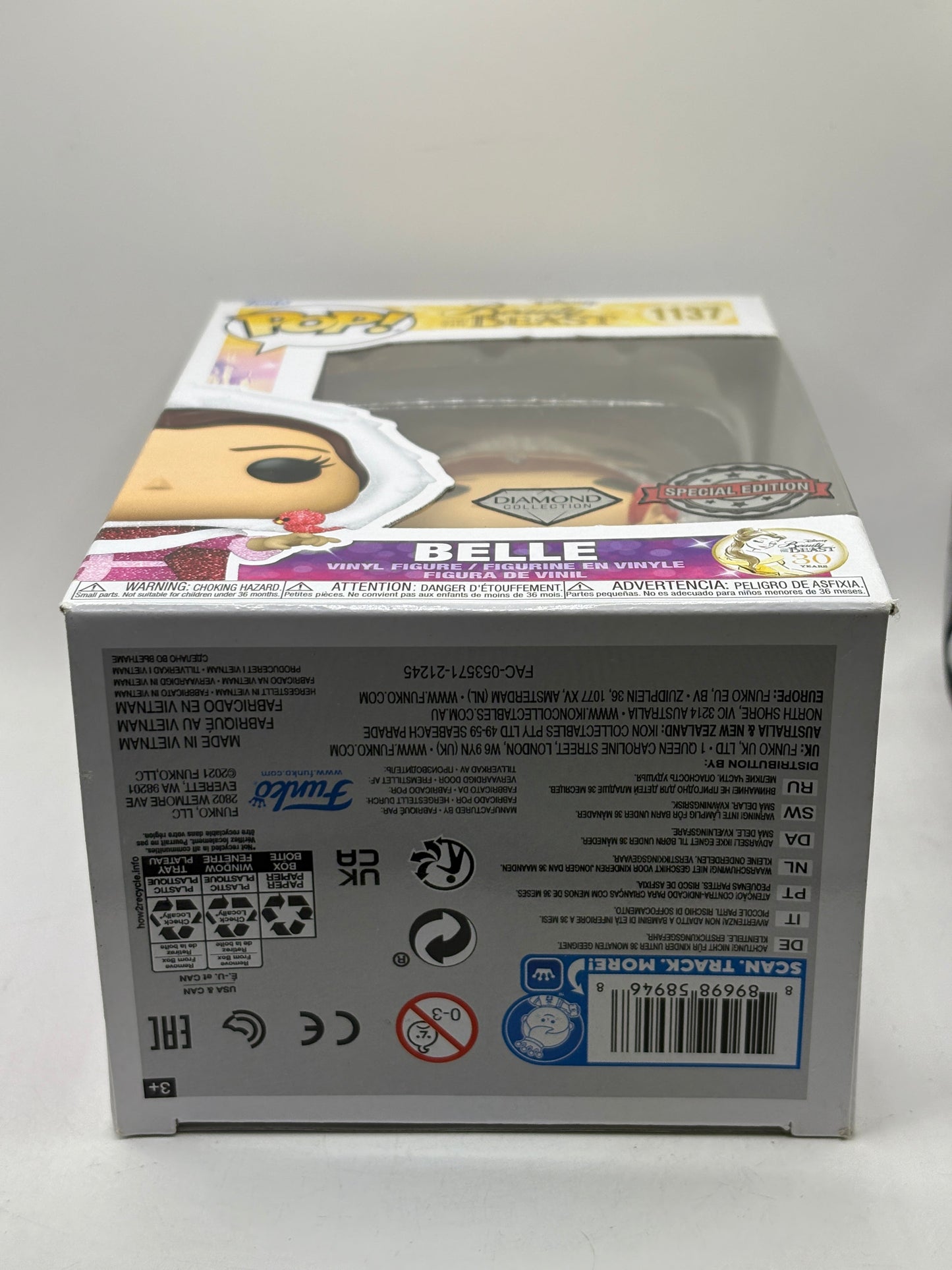 Funko POP! Disney Beauty and the Beast #1137 Belle Diamond Special Edition FRENLY BRICKS - Open 7 Days