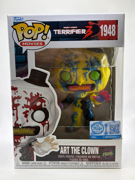 Funko POP! Movies The Terrifier 3 #1948 Art The Clown Black Light Chase