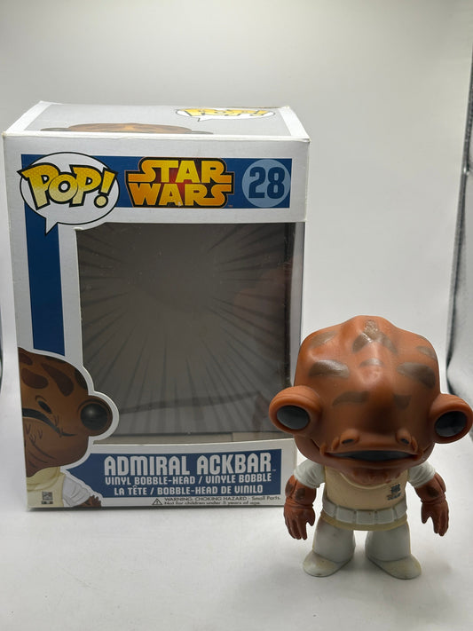 Funko POP! Star Wars #28 Admiral Ackbar 2013 *NO MOULD* FRENLY BRICKS - Open 7 Days