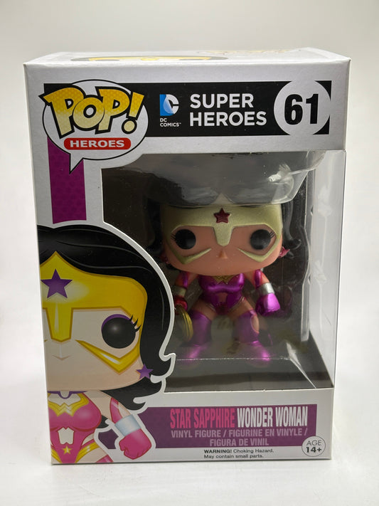 Funko POP! Heroes DC Super Heroes #61 Star Sapphire Wonder Woman 2014 FRENLY BRICKS - Open 7 Days