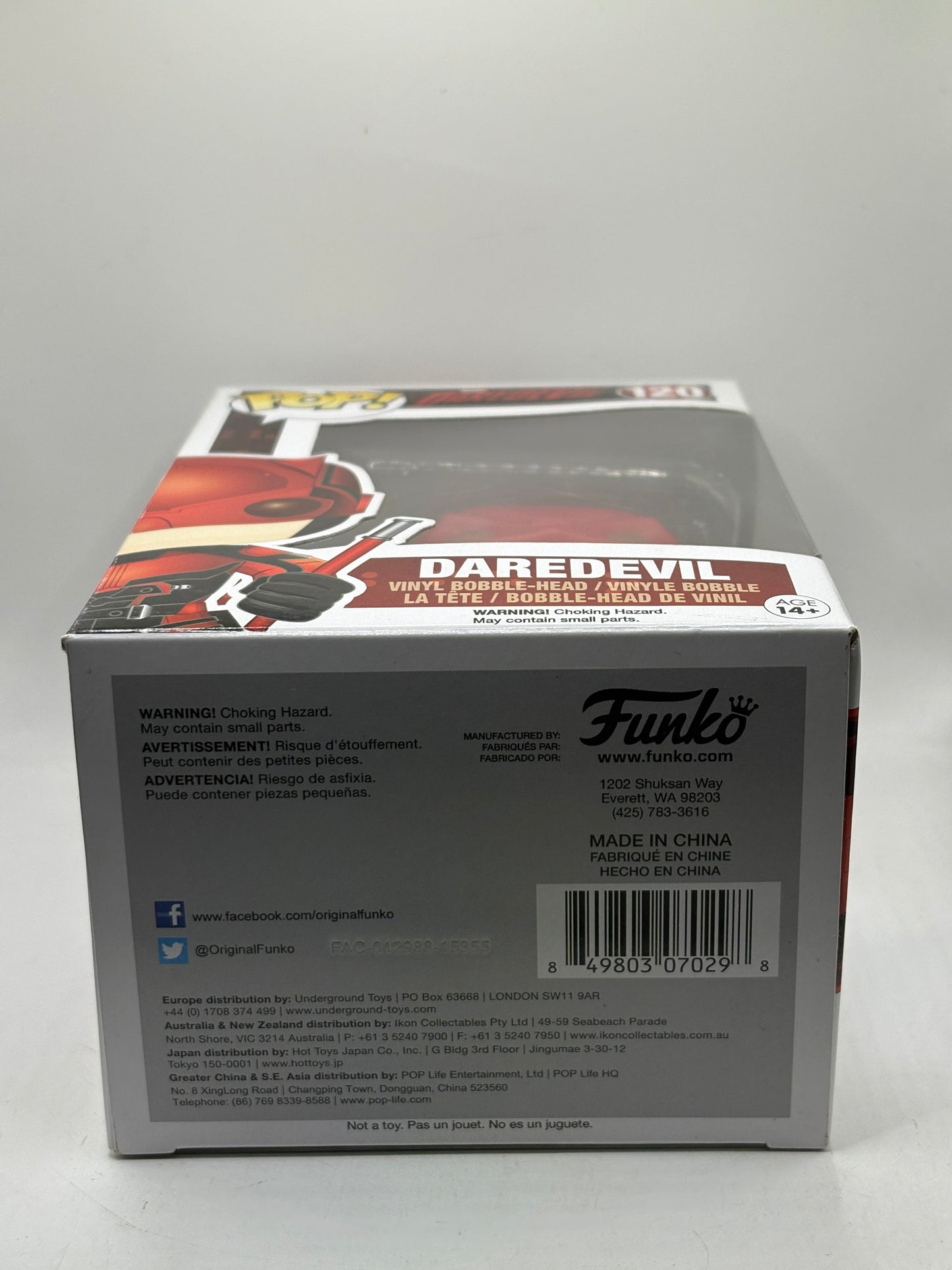 Funko POP! Marvel Daredevil #120 Daredevil Vinyl Bobble-Head FRENLY BRICKS - Open 7 Days