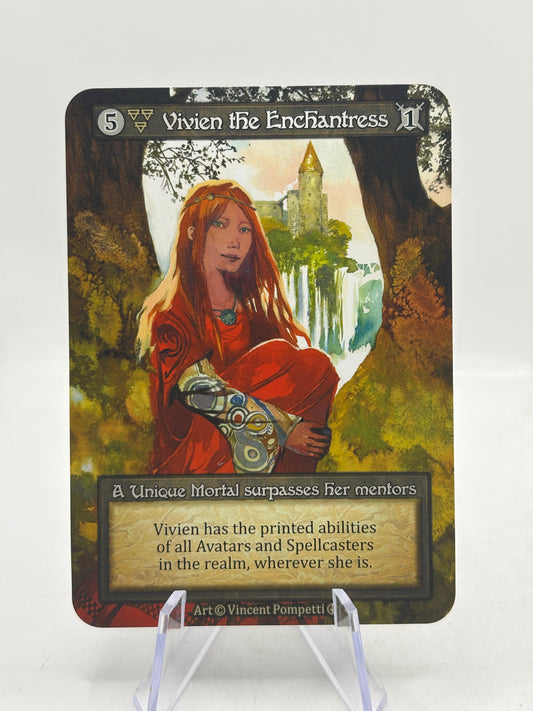 Sorcery TCG Arthurian Legends Vivien the Enchantress Unique Non Foil FRENLY BRICKS - Open 7 Days