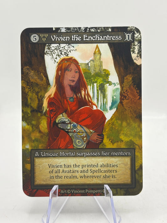 Sorcery TCG Arthurian Legends Vivien the Enchantress Unique Non Foil