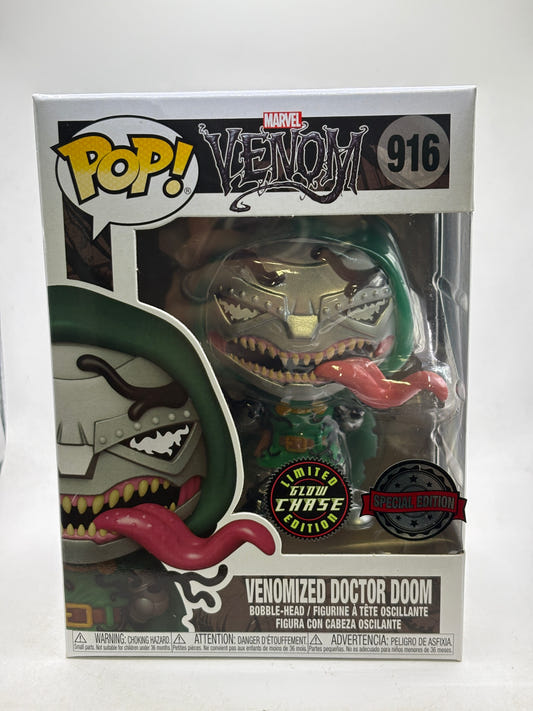 Funko POP! Marvel Venom #916 Venomized Doctor Doom Limited Glow Chase