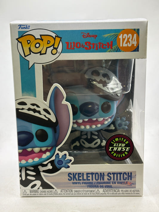 Funko POP! Disney Lilo & Stitch #1234 Skeleton Stitch Limited Glow Chase