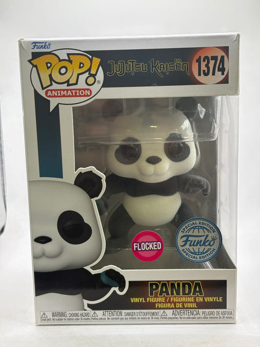Funko POP! Animation Jujutsu Kaisen #1374 Panda Flocked SE Vinyl Figure