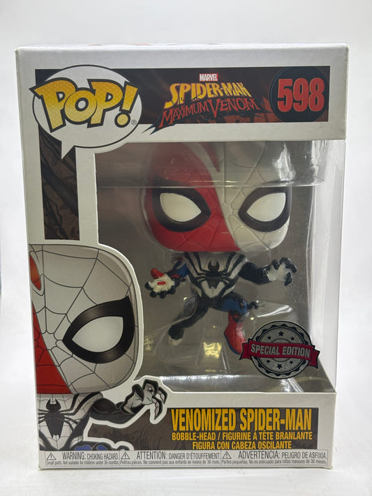 Funko POP! Marvel Spider-Man #598 Venomized Spider-Man Bobble Head