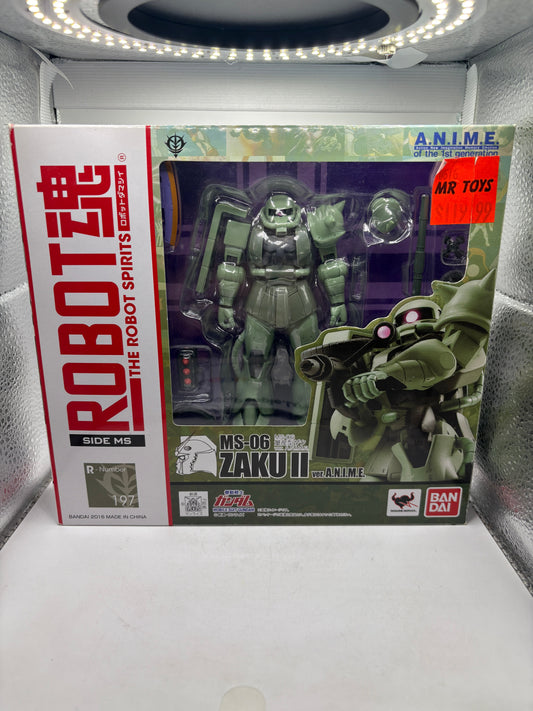 Bandai Robot Spirits R-097 MS-06 Zaku II SIDE MS Mobile Suit Gundam OPEN FRENLY BRICKS - Open 7 Days