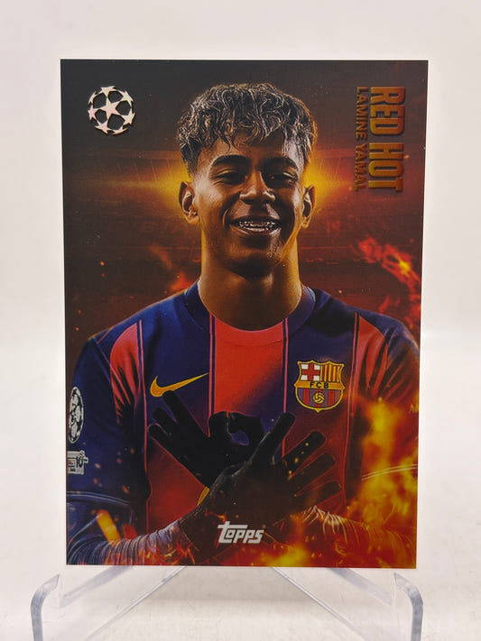 2025-26 Topps Match Attax Red Hot Lamine Yamal RH-LY Ultra Rare