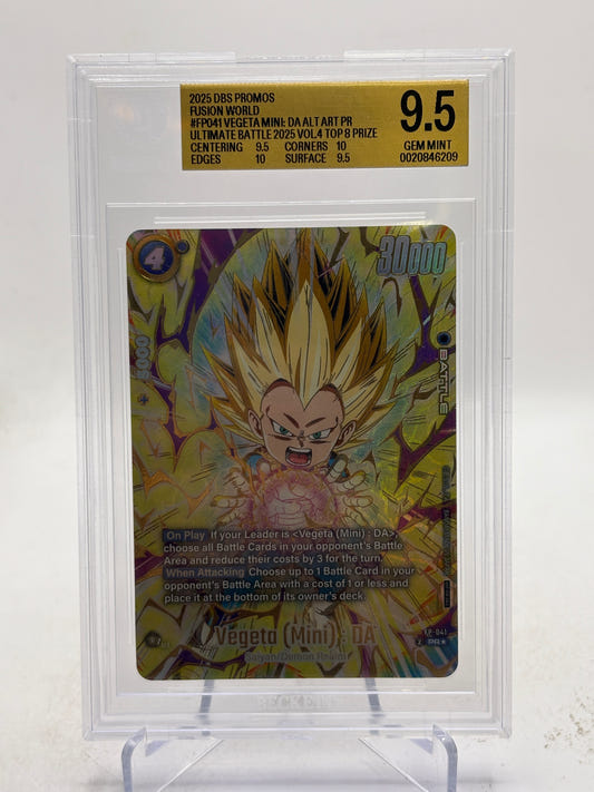 2025 Dragon Ball Super Fusion World - Vegeta Mini FP-041 PR* BGS 9.5
