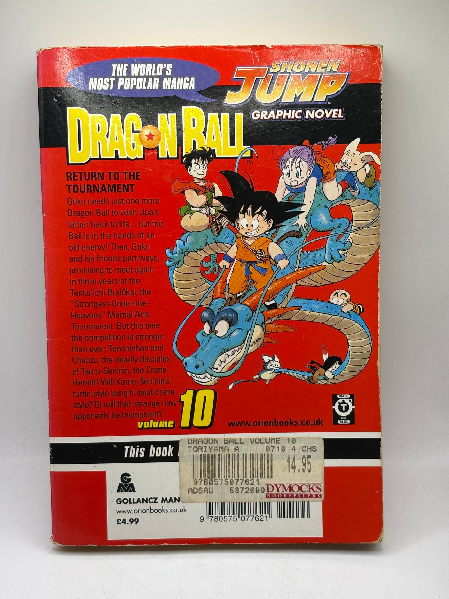 Dragon Ball Volume 10 Manga English Akira Toriyama FRENLY BRICKS - Open 7 Days