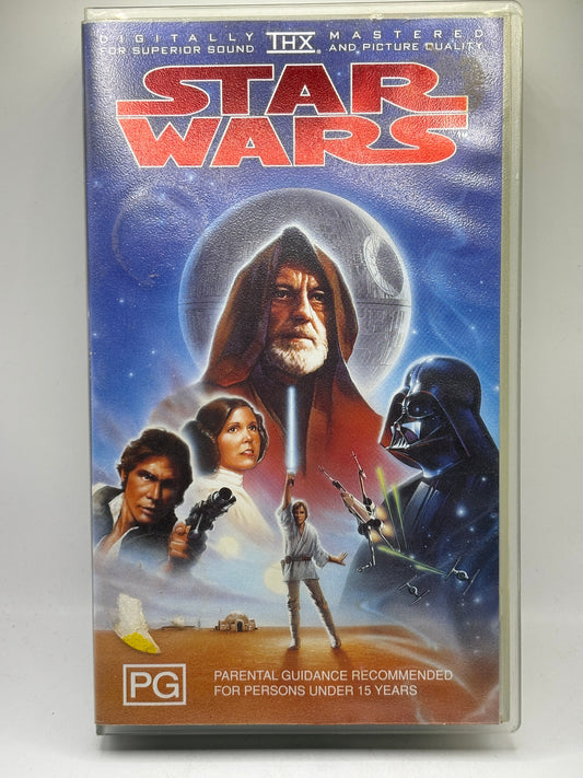 1977 Star Wars A New Hope VHS Release FRENLY BRICKS - Open 7 Days