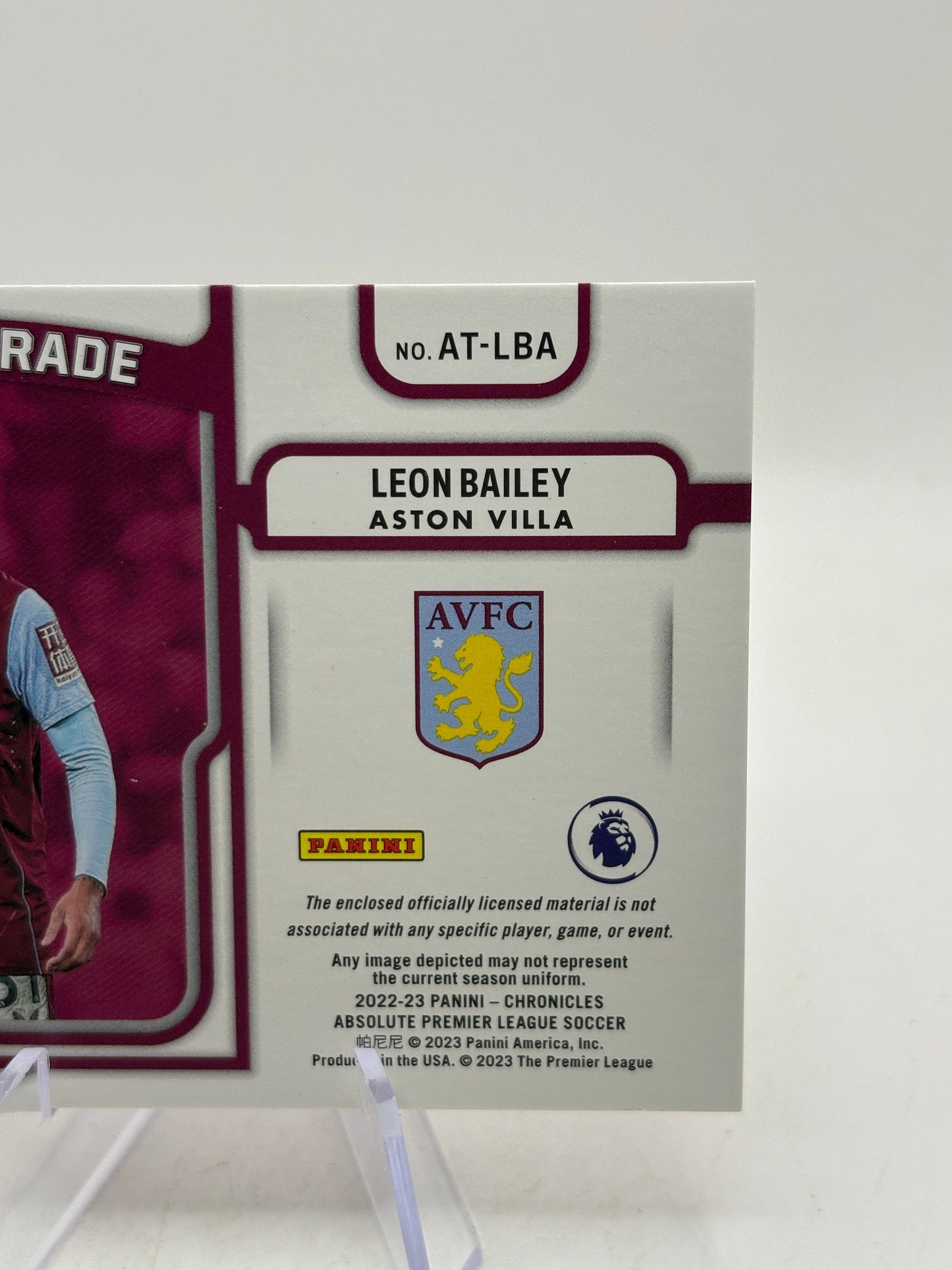 2022-23 Panini Chronicles Absolute - Leon Bailey #AT-LBA Patch /99 FRENLY BRICKS - Open 7 Days