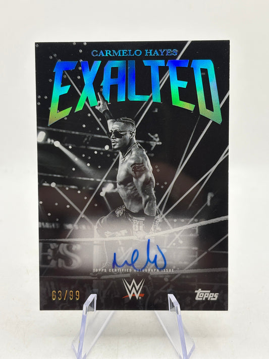 2025 Topps Exalted WWE - Carmelo Hayes Auto /99 FRENLY BRICKS - Open 7 Days