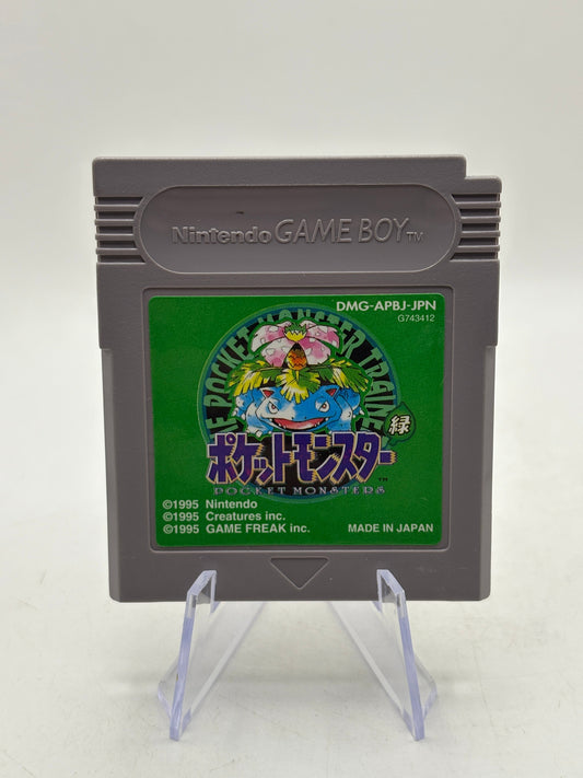 Nintendo Game Boy - Pokemon Green Japanese Video Game Cartridge FRENLY BRICKS - Open 7 Days