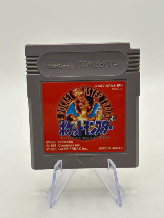 Nintendo Game Boy - Pokemon Red Japanese Video Game Cartridge FRENLY BRICKS - Open 7 Days