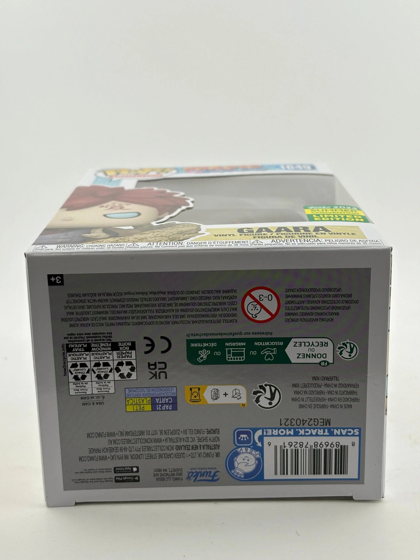 Funko POP! Animation Naruto Shippuden #1649 Gaara 2024 Summer Con LE FRENLY BRICKS - Open 7 Days