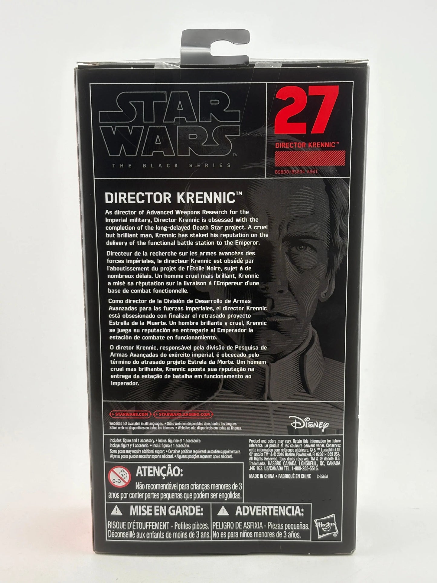 Star Wars The Black Series - Director Krennic Figure Sealed New FRENLY BRICKS - Open 7 Days